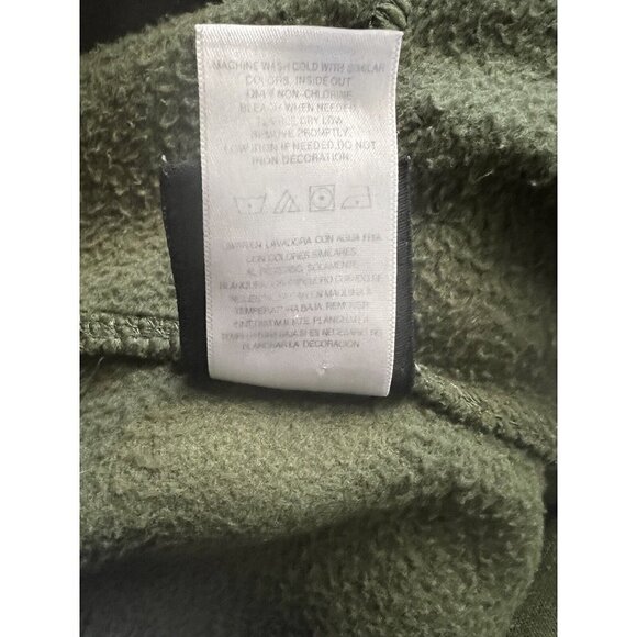 RICK & MORTY Dark Green Hoodie Pullover Sweatshirt XL Stretch Adult Swim Aliens - Picture 9 of 9